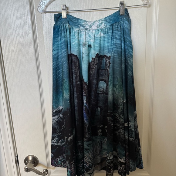 Atlantean gothic midi skirt - Picture 2 of 5